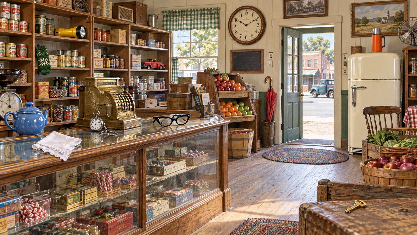 Preview of a colorful 1950s general store