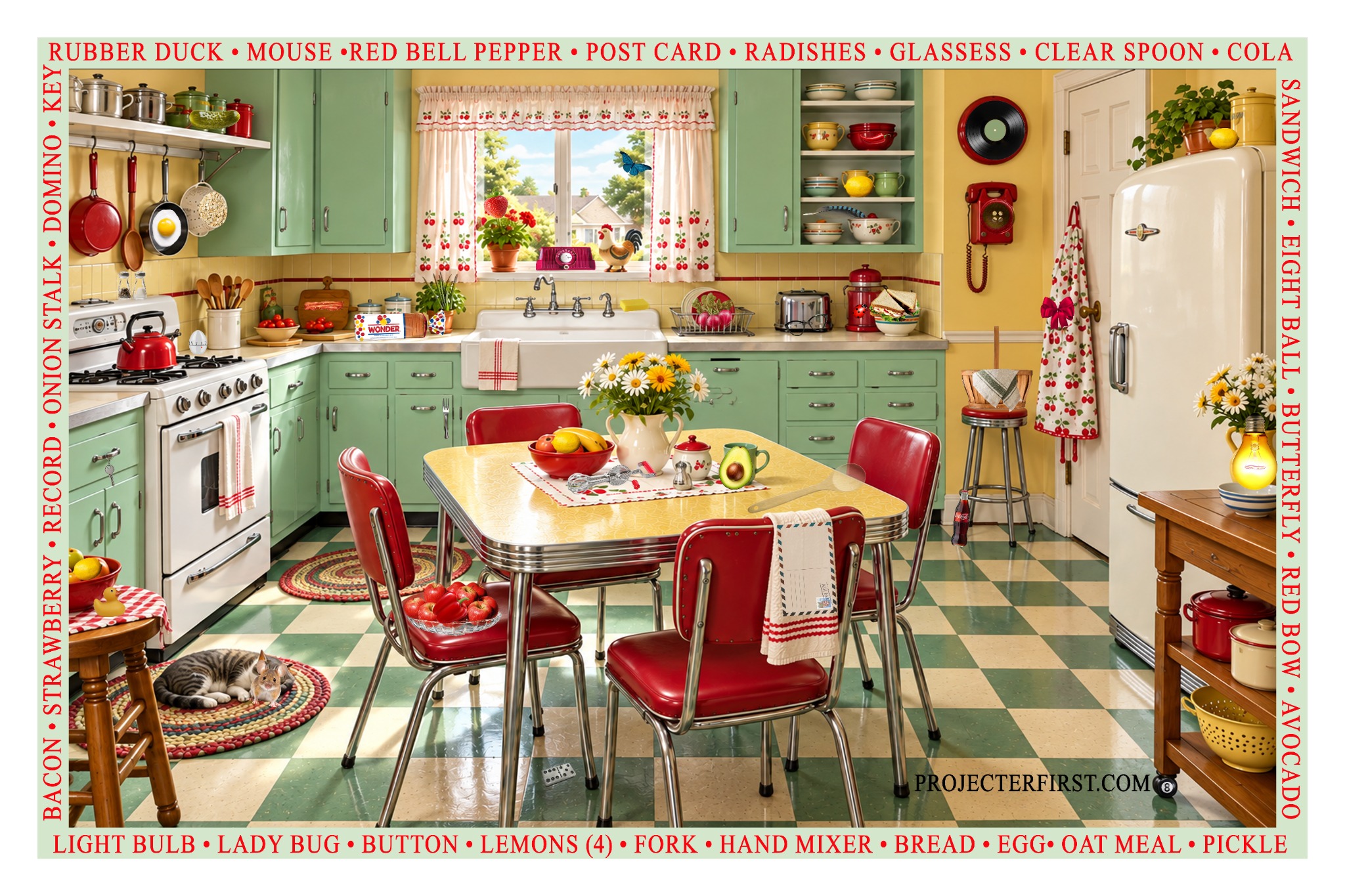 Preview of a colorful 1950s kitchen